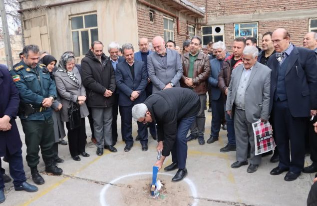 کلنگ زنی مجتمع ورزشی ۱۷ شهریور مراغه