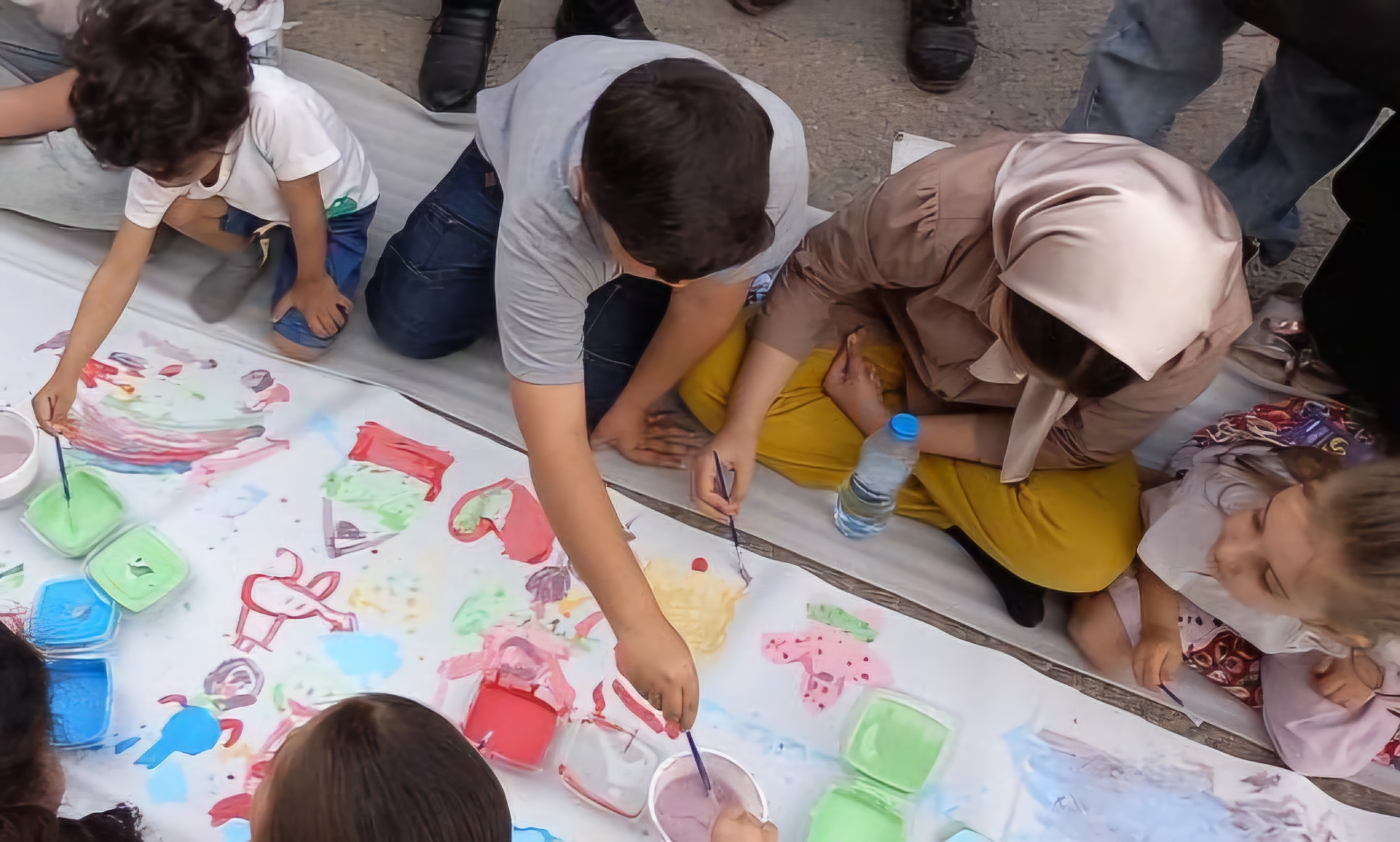 نقاشی یک کیلومتری کودکان مراغه